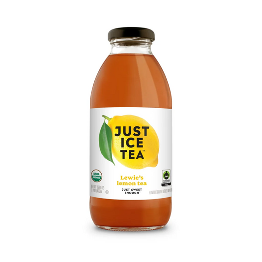 Just Ice Tea Lewies Lemon 16oz bottles 12 pack refreshing citrus drink