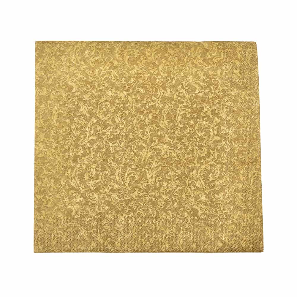 Luxurious Textures Gold Napkins in luncheon & beverage sizes. Perfect for weddings, parties & special events. Soft, absorbent & stylish for an elegant dining experience.