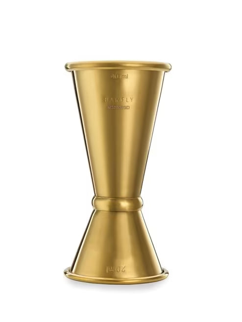 Gold Plated Japanese Style Jigger 20 ml x 40 ml, M37001GD, 12/case