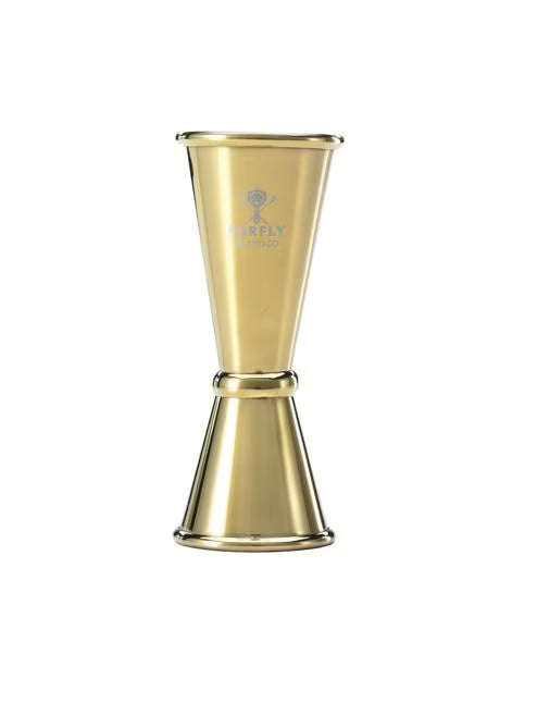 Gold Plated Japanese Style Jigger 1 x 1.5 ounce, M37003GD, 12/case