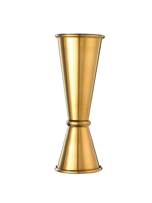 Gold Plated Japanese Style Jigger 1 x 2 ounce, M37005GD, 12/case