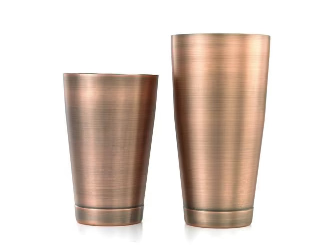 Antique Copper Shaker/Tin Set 18 & 28 ounce, M37009ACP, 6 set/case