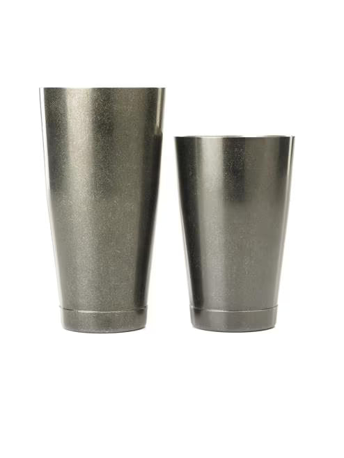 Vintage Black Shaker/Tin Set 18 & 28 ounce, M37009VBK, 6 set/case