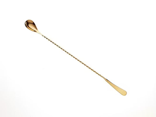 Gold Plated Japanese Style Bar Spoon 13 1/16 inches, M37010GD, 12/case