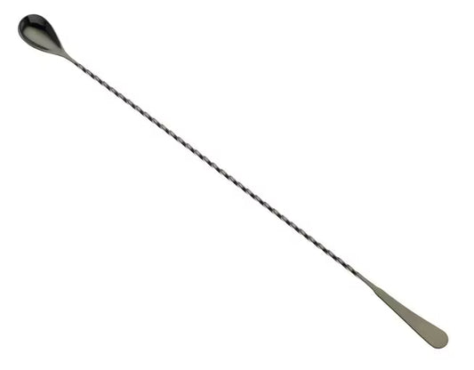 Gun Metal Black Japanese Style Bar Spoon 17 1/8 inches, 12/case