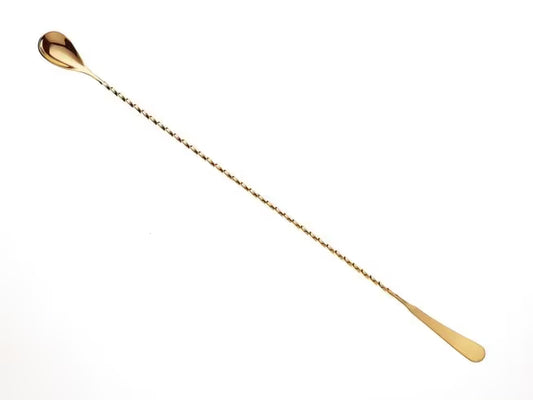 Gold Plated Japanese Style Bar Spoon 17 1/8 inches, M37011GD, 12/case