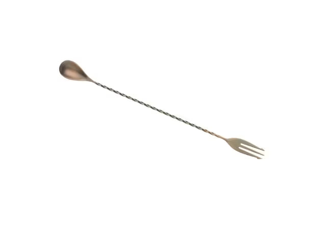 Stainless Steel Bar Spoon w/ Fork End, 12 3/8 inches, M37015, 12/case