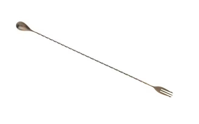 Antique Copper Bar Spoon w/ Fork End, 19 5/8 inches, M37017ACP, 12/case