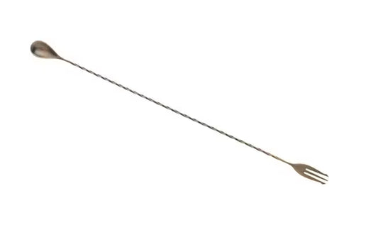 Antique Copper Bar Spoon w/ Fork End, 19 5/8 inches, M37017ACP, 12/case