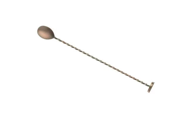 Antique Copper Bar Spoon with Muddler 11 13/16 inches, M37018ACP, 12/case