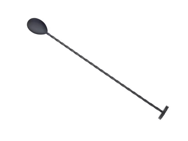 Matte Black Bar Spoon with Muddler 11 13/16 inches, M37018MBK, 12/case