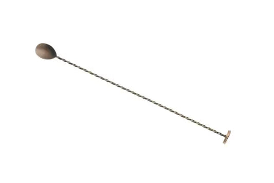 Antique Copper Bar Spoon with Muddler 15 3/4 inches, M37019ACP, 12/case