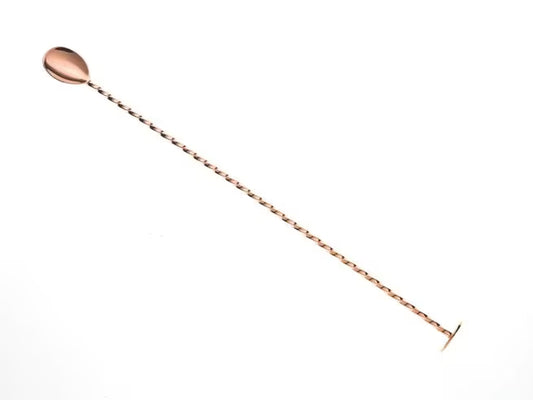 Copper Plated Bar Spoon with Muddler 15 3/4 inches, M37019CP, 12/case