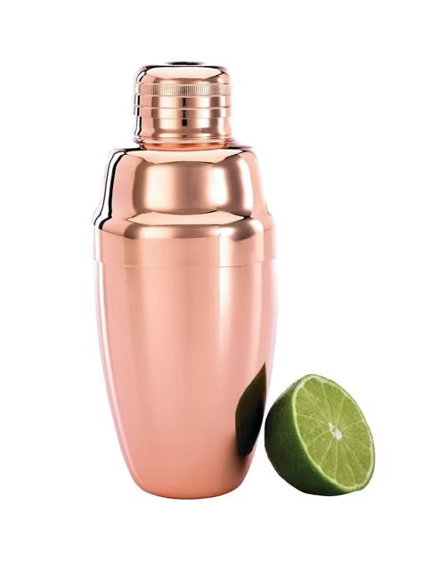 Copper Plated Heavy Duty Cocktail Shaker Set 3 Piece, M37038CP, 6 set/case