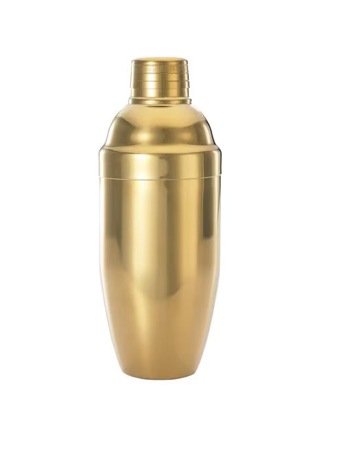 Gold Plated Japanese Style Cocktail Shaker Set 3 Piece, M37039GD, 48 sets/case