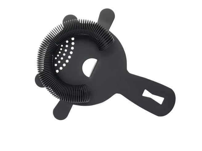 Matte Black Heavy Duty 4 Prong Spring Bar Strainer, M37071MBK, 6/case