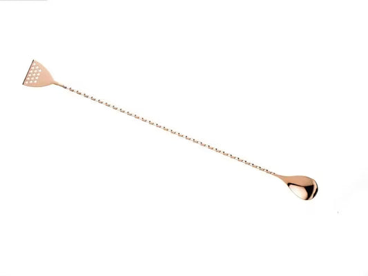Copper Plated Bar Spoon with Strainer 15.75 inches, M37072CP, 12/case