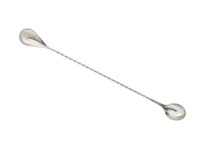 Stainless Steel Bar Spoon with 1 Tsp. End 12 1/4 inches, M37077, 12/case