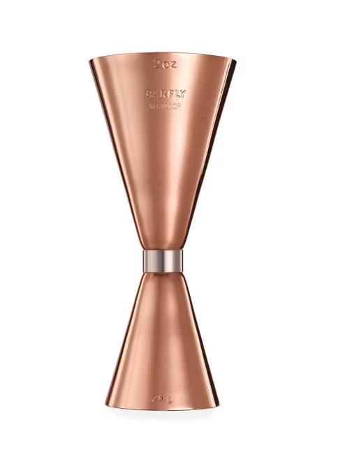 Copper Plated Slim Style Jigger 1 x 2 ounce, M37090CP, 12/case