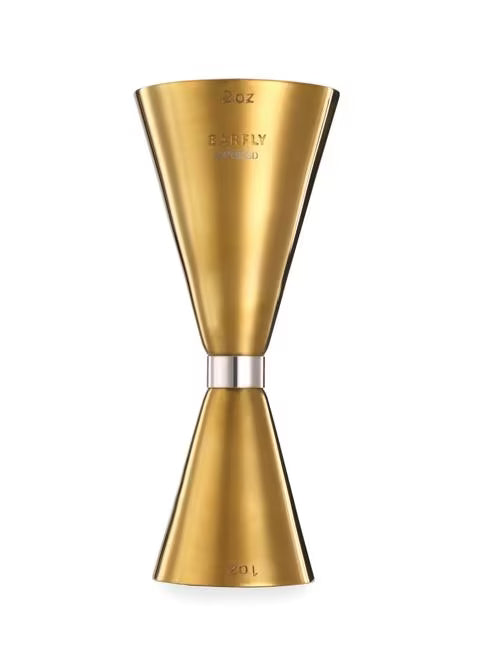 Gold Plated Slim Style Jigger 1 x 2 ounce, M37090GD, 12/case