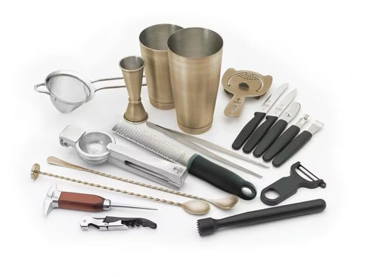 Barfly Deluxe Cocktail Mixing Kit, Antique M37102ANG, 1/case