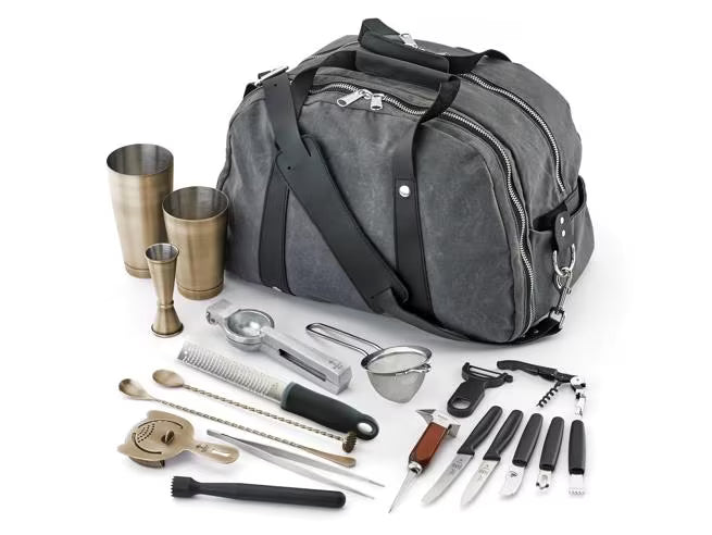 Barfly Deluxe II Cocktail Mixing Kit, Antique, M37103ANG, 1/case