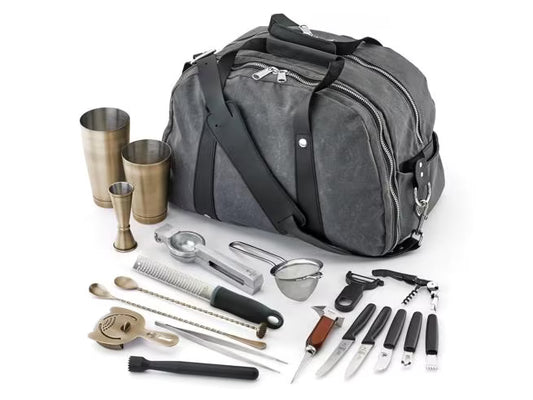 Barfly Deluxe II Cocktail Mixing Kit, Antique, M37103ANG, 1/case