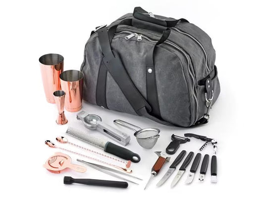 Barfly Deluxe II Cocktail Mixing Kit, Copper Plated, M37103CP, 1/case