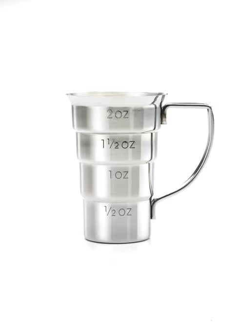 Stainless Steel Stepped Jigger with handle, M37108, 12/case