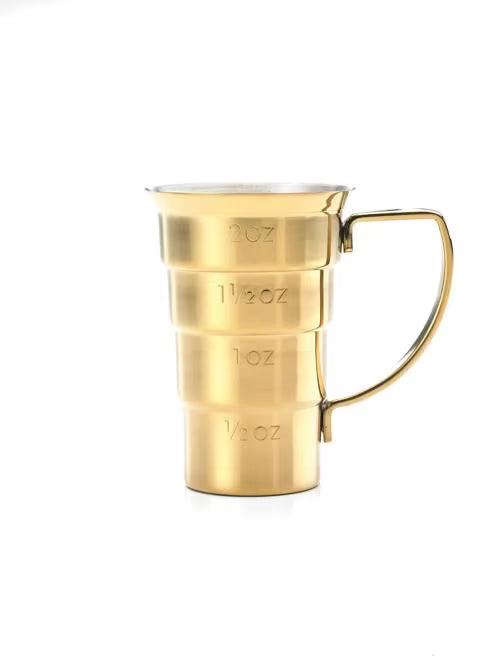 Stainless Steel Stepped Jigger with handle, M37108, 12/case
