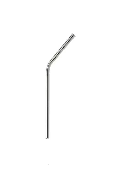 Stainless Steel Straw Curved 6 1/2 inches 1/4 inches diameter, M37115, 24/case
