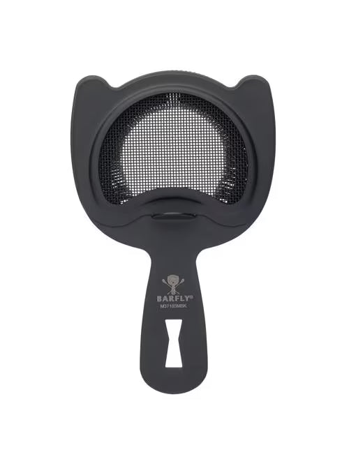 Matte Black Fine Mesh Spring Strainer M37185MBK, 6/case
