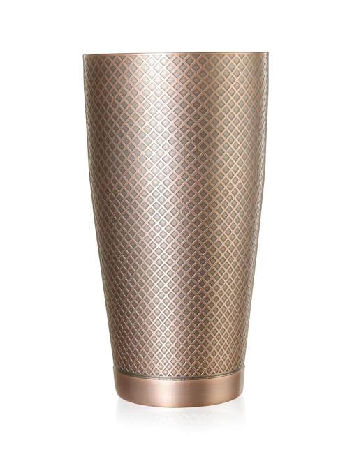 Antique Copper Diamond Lattice Shaker/Tin 28 ounce, M37199ACP, 6/case