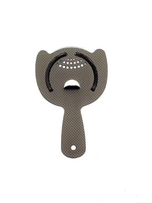 Gun Metal Black Diamond Lattice Heavy Duty Spring Bar Strainer, M37203BK, 6/case