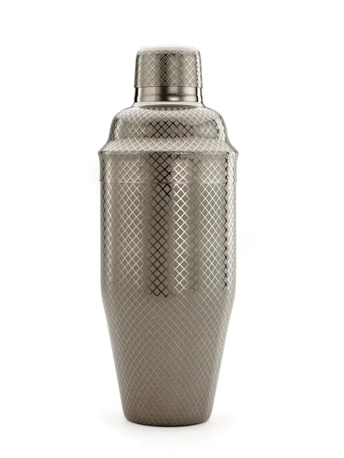 Gun Metal Black Diamond Lattice Japanese Style Shaker Set 3 Pieces, M37205BK, 6 set/case