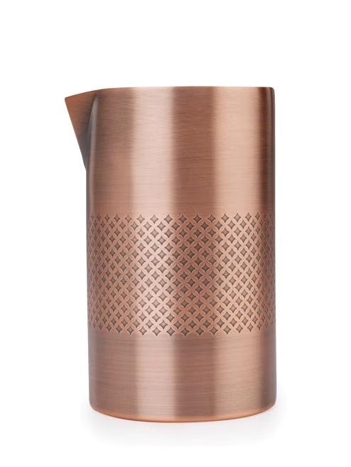 Antique Copper Diamond Lattice Double Wall Mixing Tin 21 ounce, M37219ACP, 6/case