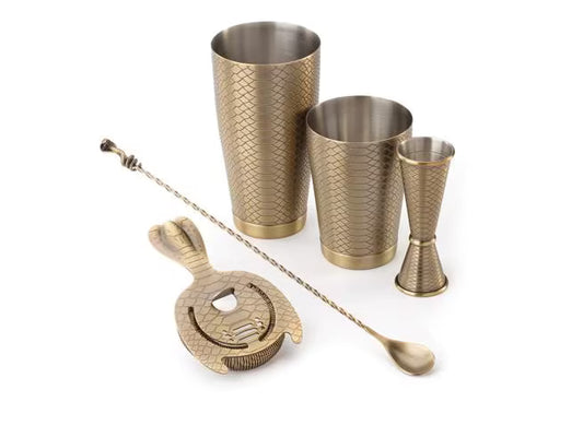 Brass Serpent Antique Set M37300SPTABR, 4 sets/pack