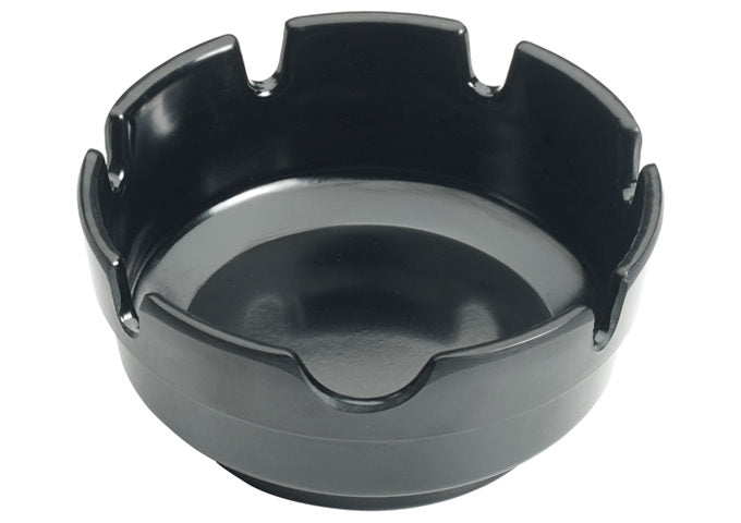 Winco MAS-4K and MAS-4R 4"Dia Black and Red, Melamine Ashtray