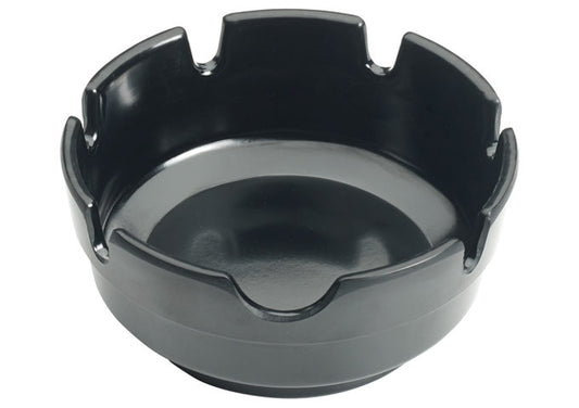Winco MAS-4K and MAS-4R 4"Dia Black and Red, Melamine Ashtray