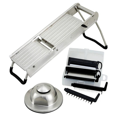 Winco MDL-15, 5 S/S Blades w/Handguard Mandoline Slicer Set