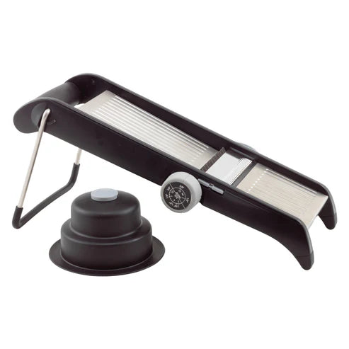 Winco MDL-4P Mandoline Slice Set w/Plastic Hdl Guard & Built-in Blades