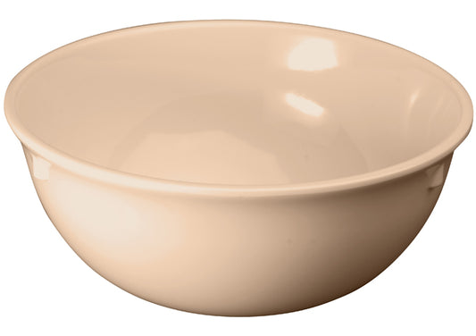 Winco MMB-11 to MMB-15W 11/15oz Tan and White Melamine Nappies