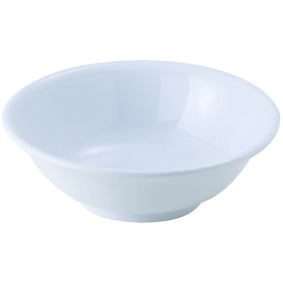 Winco MMB-22 to MMB-52W, 22-52oz Melamine Rimless Bowls, White/Tan