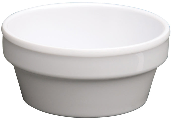 Winco MMSC-2 to MMSC-4W, 2-1/2oz to 4oz Tan and White Melamine Sauce Cups