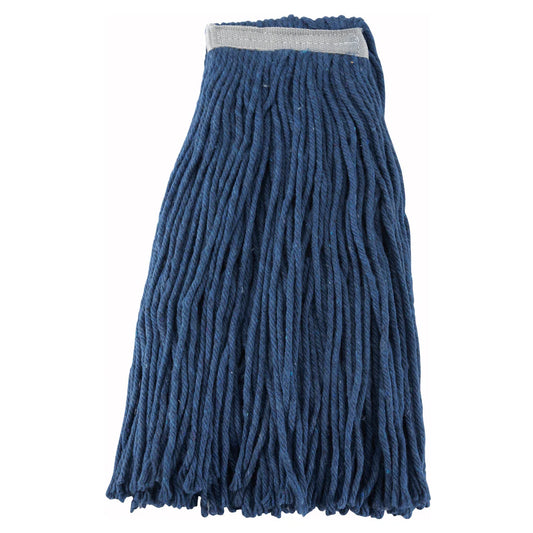 Winco MOP-20C to 32WC, 20oz-32oz, Cut End Blue & White Yarn Mop Heads