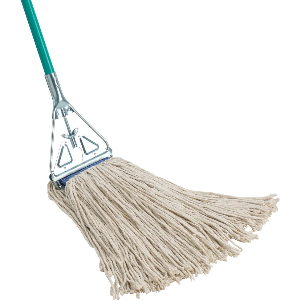 Winco MOP-20C to 32WC, 20oz-32oz, Cut End Blue & White Yarn Mop Heads