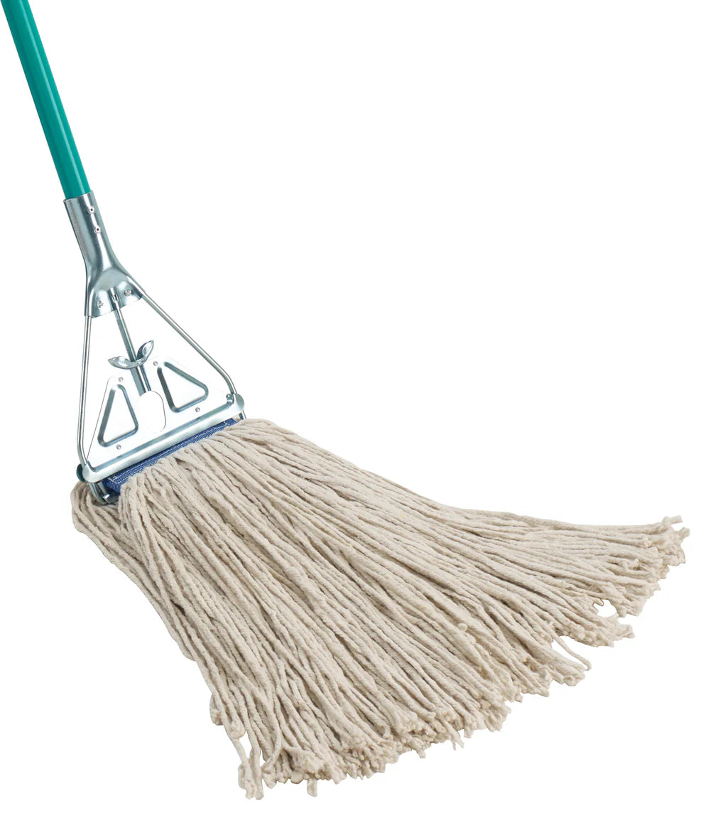 Winco MOP-20C to 32WC, 20oz-32oz, Cut End Blue & White Yarn Mop Heads