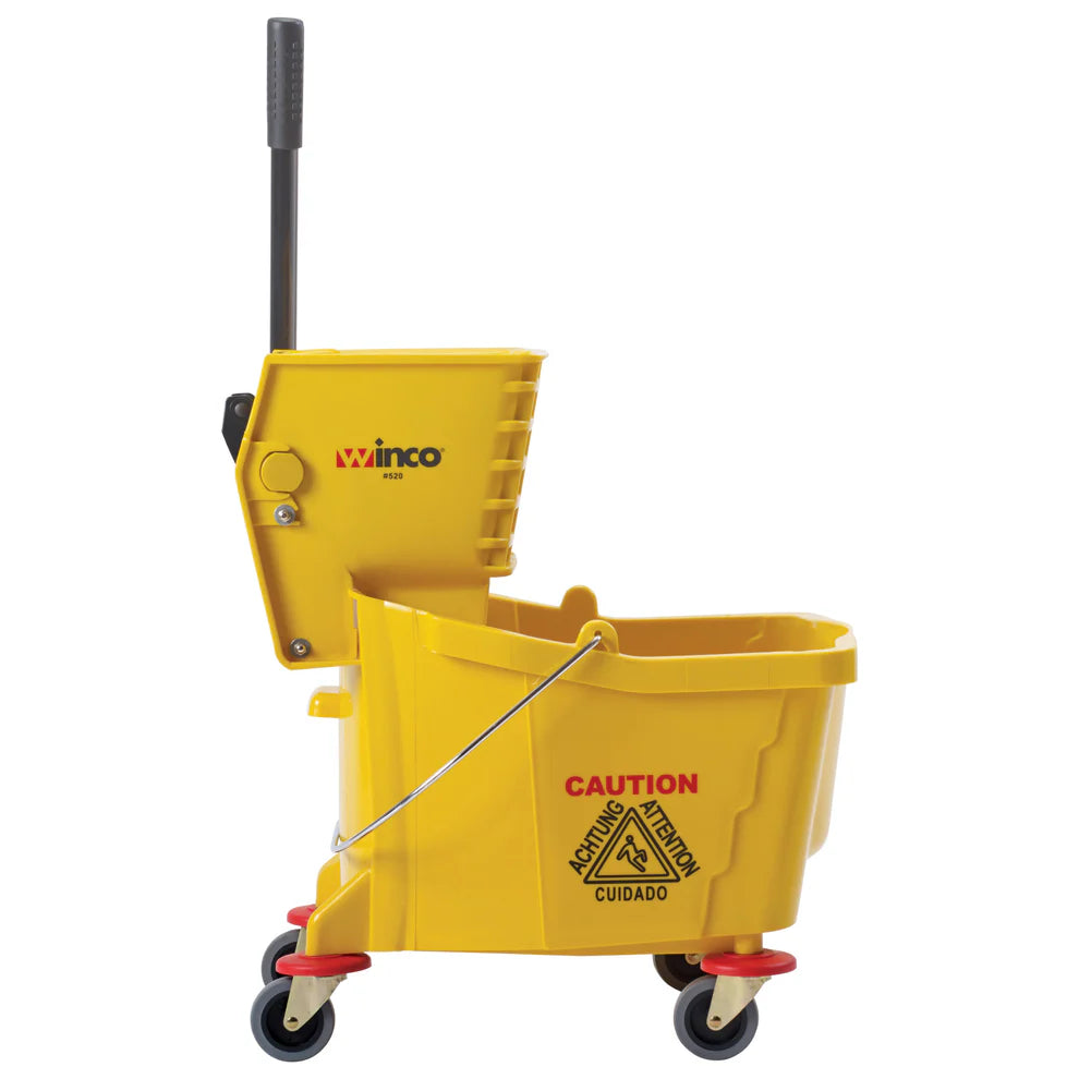 Winco MPB-26-36R, 26qt, Yellow, 36qt Red/Yellow  Mop Bucket w/Wringer
