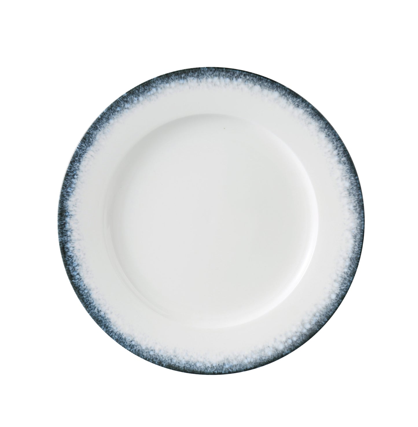 Yanco Dinner Plate PR-110 offers a clean, contemporary presentation with a striking midnight blue rim framing its bright white surface. Measuring 10 1/4" in diameter, this porcelain plate is perfectly sized for lunch portions, appetizers, or smaller entrées. Its durable build and modern look make it a reliable and stylish choice for restaurants, bistros, and catered events.