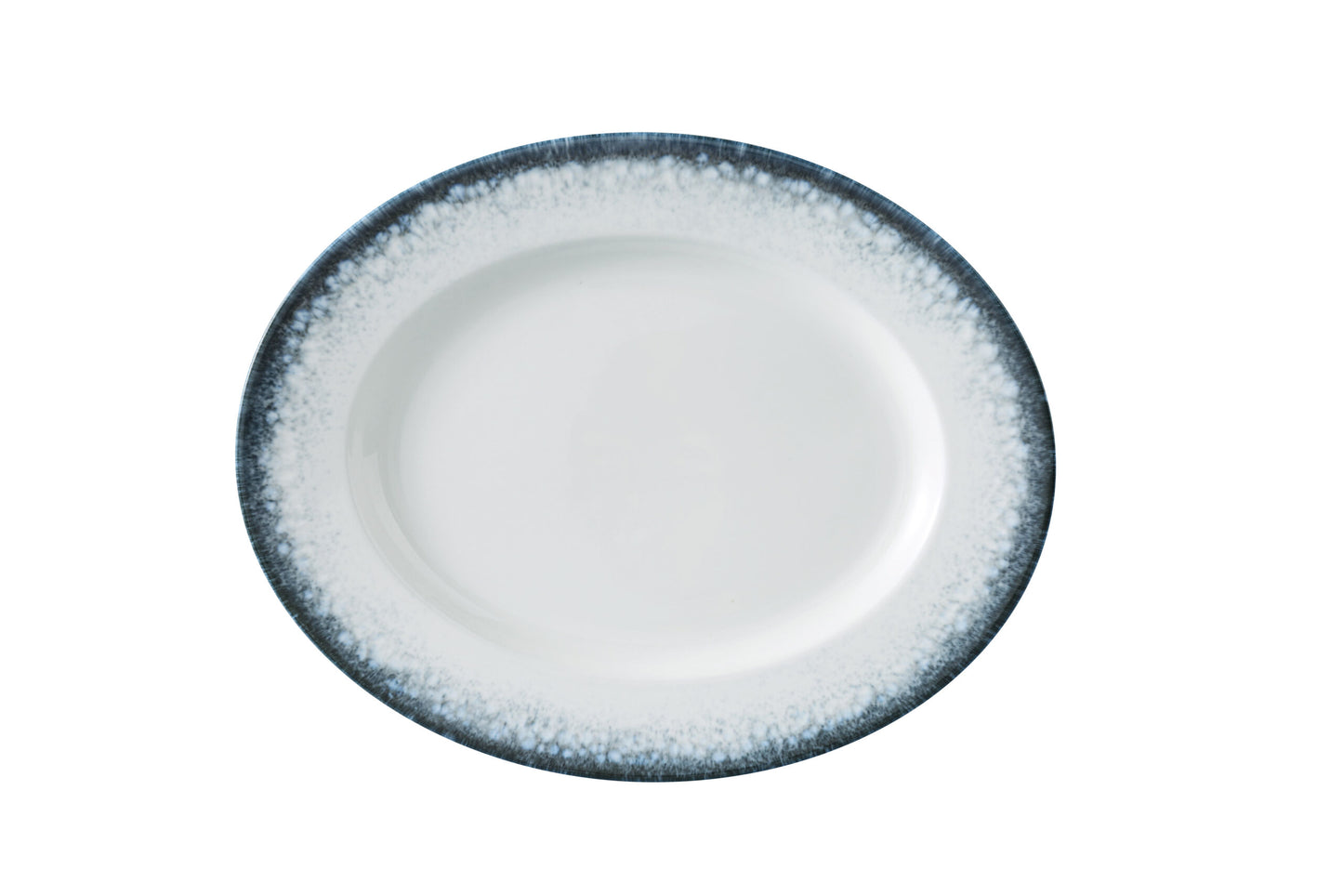 Yanco Oval Plate MR-213 offers a sleek, modern silhouette enhanced by a refined midnight blue rim. Its gently curved oval shape provides a sophisticated platform for serving appetizers, small entrees, or desserts. Crafted from durable porcelain, this plate is both stylish and versatile—ideal for contemporary dining environments that value both form and function.